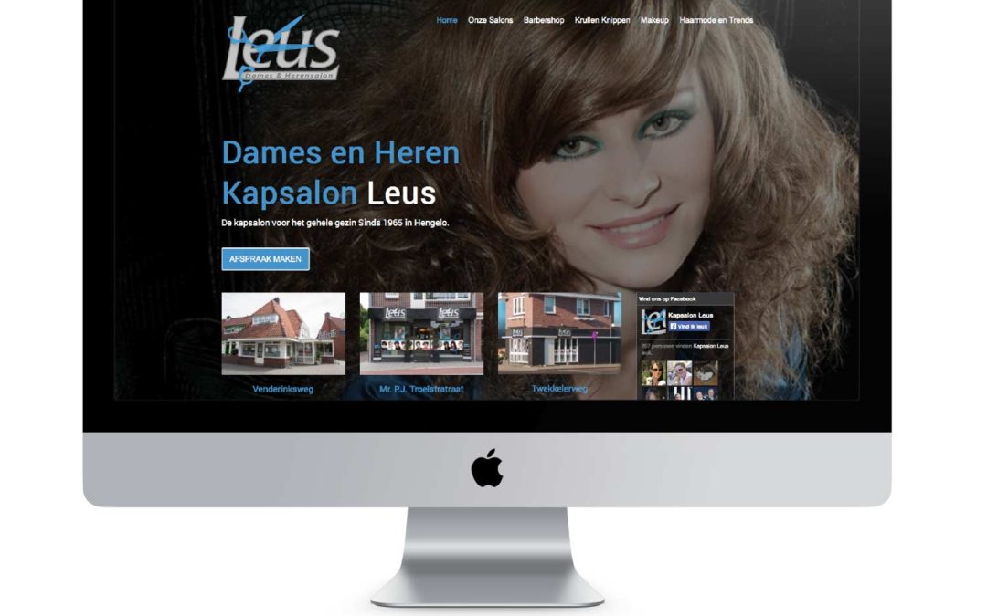 Restyling Website Kapsalon Leus
