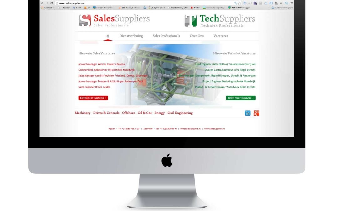 Website Salessuppliers & Techsuppliers